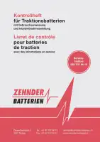 Batterie-Kontrollheft